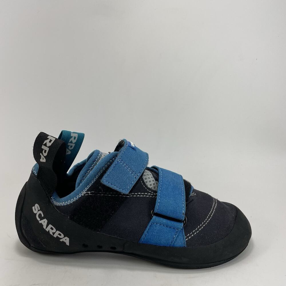 Scarpa Origin Rock Climbing Shoes Womens 5.5 Blue Unisex Hook and Loop, Mens 4.5